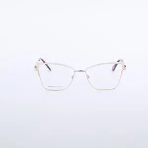 Custom Logo Printed Silver & Pink Myopia Optical Eyeglasses Frames - Wenzhou Tailun Glasses Co., Ltd - China