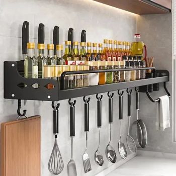 Wall Shelf Kitchen Organizer Storage Shelf Spice Rack Punch Free High Quality Storage Shelves Rack - Xiamen Starlights Trading Co., Ltd. - China