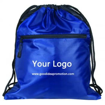 Eco-Friendly Waterproof Basketball Gym Bags Promotional Drawstrings Backpack Bags with Zipper - GOOD IDEA PROMOTION LIMITED - China