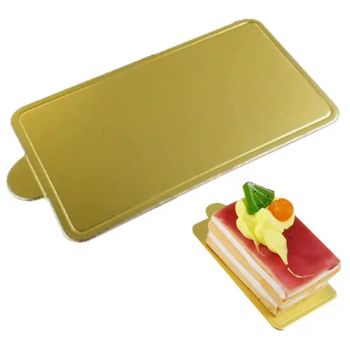 Hot Sales Laminated Paperboard Gold Oblong Mini Cake Board - Shandong Hongbo Packaging Technology Co., Ltd - China