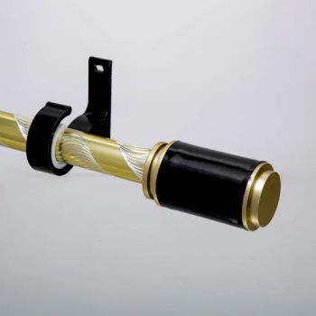 Elegant Gold Metal Curtain Rods Set for Windows MOQ 1 Sizes Custom Origin China Trademark KUNNA HS Code 83024100 Type Surface - Hebei Kunna Metal Products Co., Ltd. - China