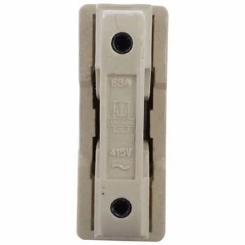 500 A Porcelain Fuse Base Color White Voltage 415 VAC Material Porcelain Current Rating 63 A Rated Frequency 50 Hz Mounting Type Wall - HPV Enterprise - India