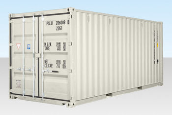 20Ft One Trip Shipping Container | New Cargo Storage Container | White Steel Container - senesie mfg llc - United States
