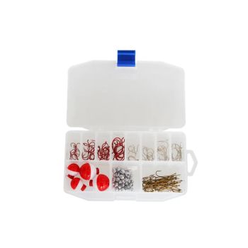 Customized Fishing Accessory Box with Hooks/Bobbers/Sinkers OEM Yes MOQ 1000 Size Middle Origin China Hanging Hole Yes Trademark - Weihai Huayue Sports Co., Ltd. - China