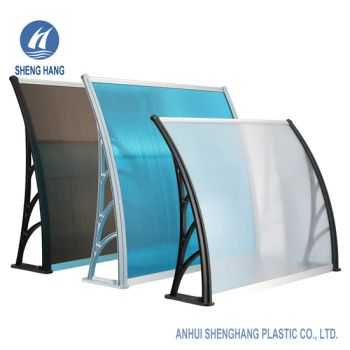 UV Resistance Plastic Bracket Door Canopies Customized Polycarbonate Awnings - ANHUI SHENGHANG PLASTIC CO., LTD. - China