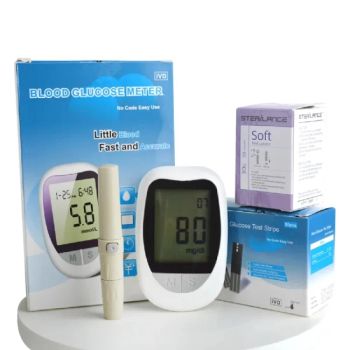 Glucometer with Blood Glucose Meter Test Strips Trademark MEDCO Model NO. MK-KH100 Origin Zhejiang China Transport Package - Yiwu Medco Health Care Co., Limited - China