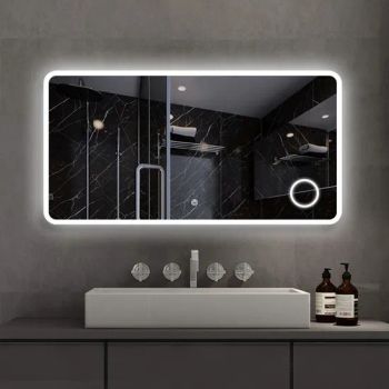 1200mm Width 3X Magnifier Bathroom Mirror Dimmable LED Light Classical Modern Design Wall Mounted MDF Hotel Bathroom Vanity Units - Hangzhou Spremium Bathroom Co., Ltd. - China