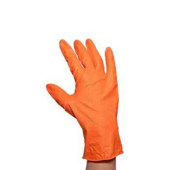 Diamond Texture Nitrile Cleaning Gloves Disposable Powder Free Nitrile Gloves - Hebei Boran Medical Technology Co., Ltd. - China