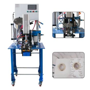 Automatic Eyelet Punching Machine for Tennis Net Origin China Condition New Net Weight 190kg Model NO. QC16002 HS Code 8479819000 - Qingdao QC Machinery Co.,LTD - China