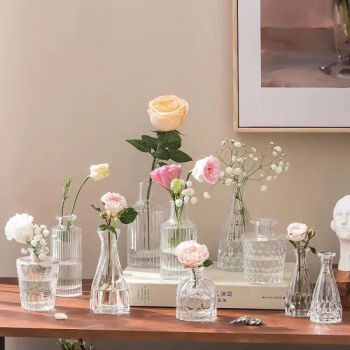High-Quality Crystal Transparent Large High and Low Vases Nordic Art Glass Decorative Floral Round Vases Factory Wholesale - Yancheng Xinboyuan Glass Co., Ltd. - China