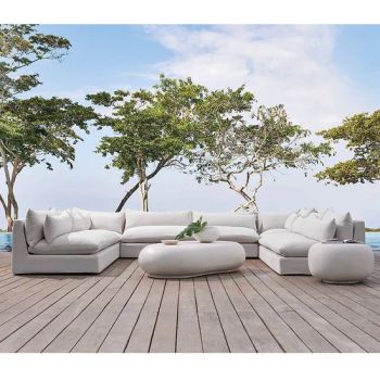 All-Weather Waterproof Garden Sets Wood Outdoor Furniture Patio Sofa - Foshan Ocean Furniture Co., Ltd. - China