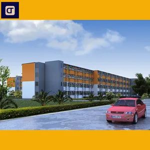 Easy to Assemble Construction Site Apartment Container Modular Flat Pack Houses Cabin - Chengtian Co., Ltd - China