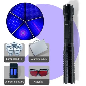 Visible Beam 1W High Power Blue Laser Pointer in Durable Carton Packaging - Wenzhou Xue Lin Electronic Technology Co., Ltd. - China