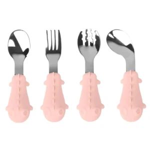 High Quality Silicone Children's Spoon Training Cutlery Spoon Soft Silicone Baby Spoon - Shanghai Jiayu Medical Equipment Co. Ltd - China