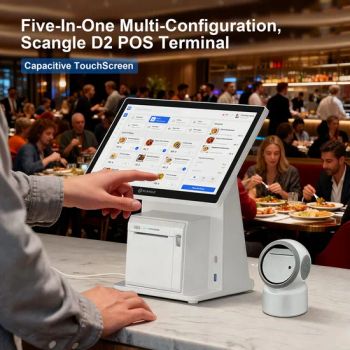 14.1" Touch Screen Cash Register POS with Receipt Printer WiFi Yes CPU Intel Weight 4.5kg RAM 4G/8g/16g System Windows Printer - Shenzhen Scangle Technology Co., Ltd. - China