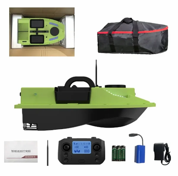 HOT 2023 Fishing Rc Bait Boat 5200ma 4 Hoppers with Light band Saltwater Rc Bait Boat - Yana Export - India