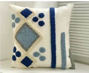 Embroidered Luxury Cushion Cover Sofa Cushion Loop Pile Throw Pillow Cover - Qingdao Jaje Import&Export Co., Ltd - China