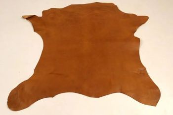 Plain Brown Goat Finished Leather For Garment Color Brown Patten Plain Finish Natural Usage/Application - Rakia Leder Impex - India