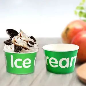 Customized Disposable Paper Bowl with Lid PE Lamination Paper Ice Cream Cup - Qingdao LAFU Packaging Technology Co., Ltd - China