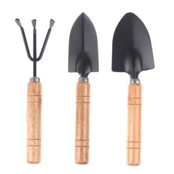 3PCS/Set Mini Gardening Tools Wood Handle Stainless Steel Potted Plants Shovel Spade for Flowers Potted Plant Garden Tool - Shine Peak Group (HK) Limited - China