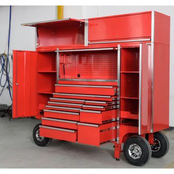 Customized Large Metal Tool Cabinets Steel Cart Color Red Wheeled Yes Origin China Material Iron Feature Durable HS Code - Jiangsu Goldenline Intelligent Equipment Co., Ltd. - China