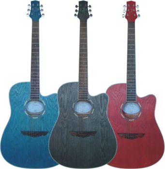 Laminated Ashtree Wood Dreadnough Cutaway Acoustic Guitar (F-4118CS) - Sean Musical Instrument Co., Ltd. - China