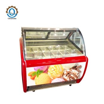 Glass Door Ice Cream Display Cabinet Feezer Gelato Display Cabinet - Henan Chanda Machinery Co., Ltd - China