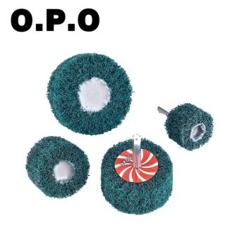 Premium Scouring Pads with Shank for Superior Polishing Grade Brush Origin China Trademark OPO Model NO. OPO OEM/OEM - Foshan OPO Abrasives Co., Ltd - China