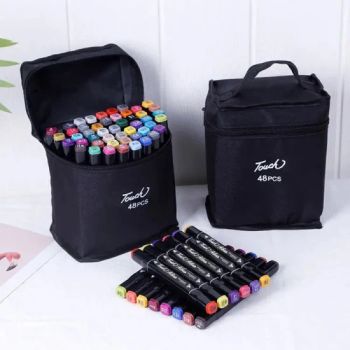 Colored Marker Pens Set Manga Brush Pen Drawing Sketch Art Supplies Stationery 24/36/48/60/80/120/168 Colors - Ningbo Yinzhou Wenhui Paper Co., Ltd. - China