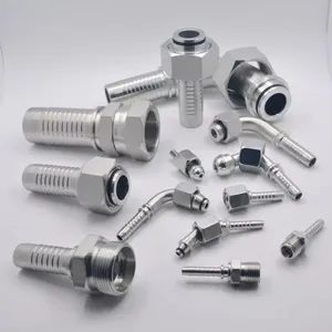 Inside Outside Male Female Threaded Hydraulic Quick Straight Elbow Fitting High Pressure Parker Hydraulic Hose Pipe Adapter Fitting - TIGER RUBBER AND PLASTIC CO.,LTD - China