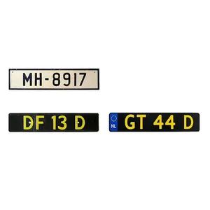 Stylish European Vehicles Cars License Plates of Netherlands MOQ 300 Brand OEM Custom Yes OEM/ODM Yes Color Custom Pattern Words - Zhejiang Shengye Traffic Sign Co., Ltd - China