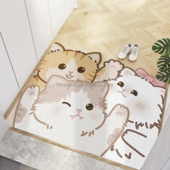 Carpet Tiles Design PVC Coil Flooring Bath Mats Carpet Car Mats with Price - Gongyi Miracle Trading Co., Ltd. - China