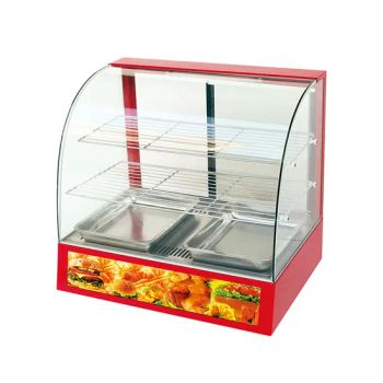 Commercial Food Warmer Display Cabinet Showcase Power 1.2kw Condition New Net Weight 28kg Model NO. DH-2P Voltage - FRYKING (JIANGMEN) CO., LTD. - China
