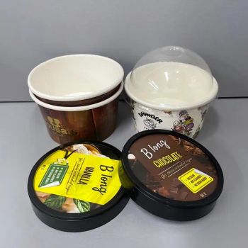 Wholesale 9 Ounce Cold Food Paper Ice Cream Cups Disposable Dessert Bowls - Wuhan Amity Eco Tech Co., Ltd. - China