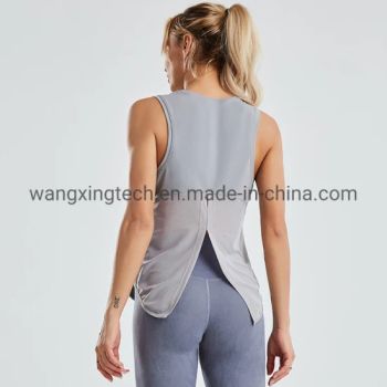 Summer 2023 Workout Sleeveless Loose Fit Womens Yoga Shirts Tank Tops - Fuzhou Wangxing Network Technology Co., Ltd. - China