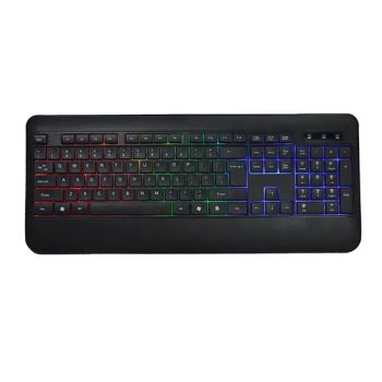 Titanium Material 3 Color Change Carbon Film Back Light Keyboard for Gamers USB Gaming Keyboard LED Light Game Mice Multimedia Keyboard Computer Keyboard - Shantou Disheng Electronic Company - China