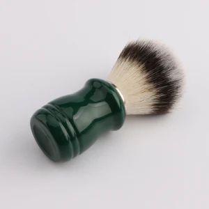 Personal Care Shaving Brush Green Resin Handle of Artificial Nylon Badger Hair Shaving Brush - Ningbo Haward Razor Company - China