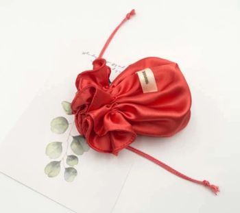 Satin Drawstring Bag for Jewelry Round Double Layers Silk Jewelry Pouch Bag Custom Logo Satin Fabric Gift Bags Wholesale - Wuhan Eco Faith Packing Co., Ltd. - China