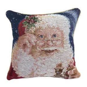 Christmas Santa 45*45cm Pillow Cases Cushion Covers for Sofa Decor - Hangzhou Muyu Textile Co., Ltd. - China