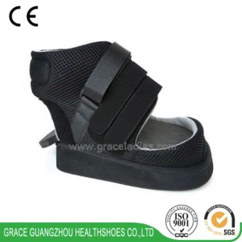 Post Op Shoe with Wedge Sole for off Loading The Heel Bearing - Grace Guangzhou Health Shoes Co., Ltd. - China