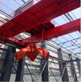Electric Grapple Bridge Crane for Loading Coal Ash Coal Gangue and Other Bulk Goods - Henan Sinoko Cranes Co., Ltd. - China