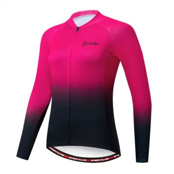 Custom Bike Shirts Long Sleeve Cycling Jerseys Women′ S Cycling Clothes Jackets Customized Logo Customized Team Name - Xiamen Crownway Apparel Co., Ltd. - China