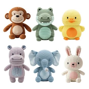 Durable Corduroy Plush Dog Toys – Animal Shapes (Rabbit, Pig, Elephant, Crocodile) – Custom Pet Chew Toys Wholesale - Shanghai Langyi Enterprise Development Co., Ltd - China