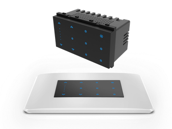 Vibe Black WIFI 8 IN 1 CHANNEL COMBO SWITCH, 4M, 5A Brand Vibe Color Black Module Size 4M Switch Count 5 Led Color - Liverton Automation - India