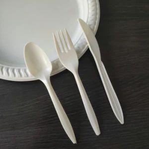 Flatware Sets Fork Type and FDA Certification Elegant Cutlery Set Cornstarch 6"Inch - Anhui Taicheng Paper & Plastic Technology Co., Ltd. - China