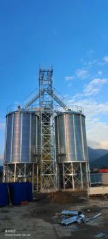 Corrugated Metal Bolted Assembly Grain Silo Bin for Sale Shape Silos Usage Solid Material Steel Model NO. FTSILO Trademark No brand - Dongying Fengtu Intelligent Storage Co., Ltd. - China