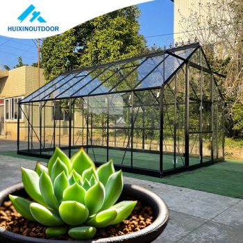 Villa Courtyard Conservatory Tempered Glass Aluminum Green House Garden Sunroom Greenhouse - Guangdong Huixin Metal Products Co., Ltd. - China