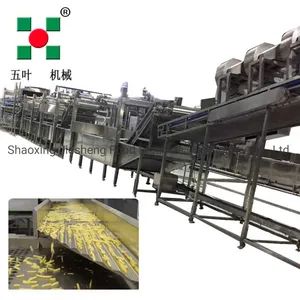 Automatic Potato Slice /Potato Chips /Frozen French Fries Machine Production Line Machinery for Food Beverage Cereal - Shaoxing Jiesheng Food Machine Technology Co., Ltd. - China