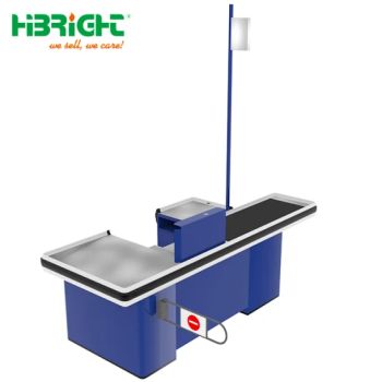 Supermarket Grocery Store Automatic Cashier Desk Counter Table Checkout Counter - Suzhou Highbright Store Fixtures Co., Ltd. - China