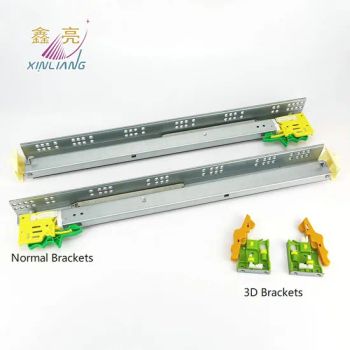 Cabinet Hardware American Style Undermount Slide with Detachable Brackets - Jieyang Xinliang Hardware Precision Co., Ltd. - China